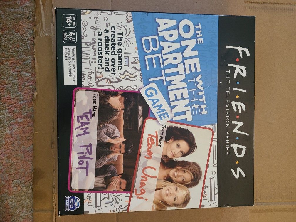 Friends The One With The Apartment Bet Board Game Trivia Game