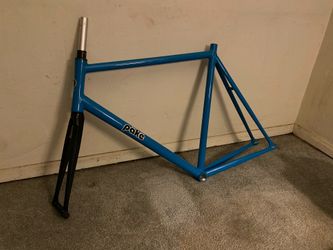 New! Pake French 75 aluminum track frame carbon forks large size