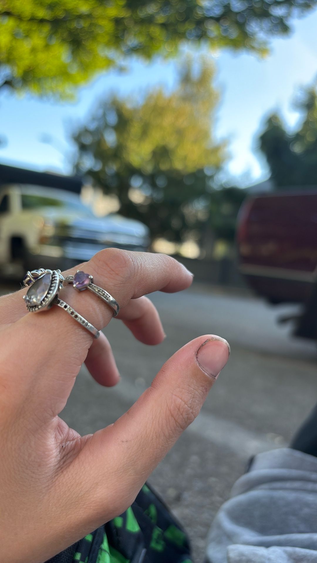 Purple Amethyst Birth Stone Ring 