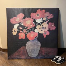 Floral Painting On Canvas 