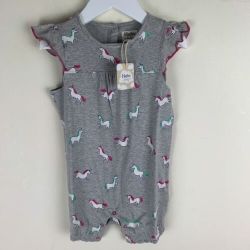Baby Girls  Unicorn Romper Age 18-24 months BNWT