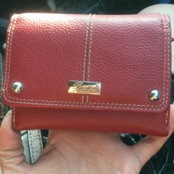 Button Est 1898 Red Leather Wallet Brand new 