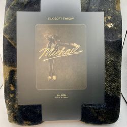 NEW Michael Jackson 2026 Movie Silk Soft Throw Blanket AMC Exclusive MJ 46x60