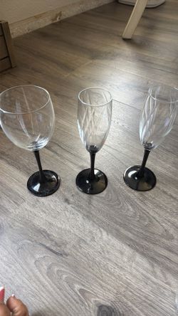 3 piece glass cups