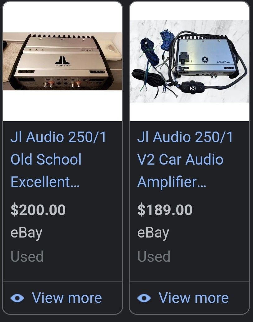 JL Audio 250/1 Amplifier