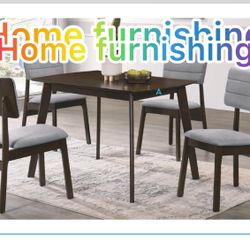Furniture table with six chairs