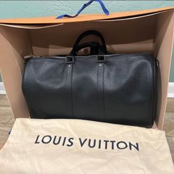 Louis Vutton Black Duffle Bag