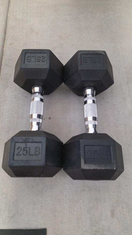 25 Pound Dumbbells