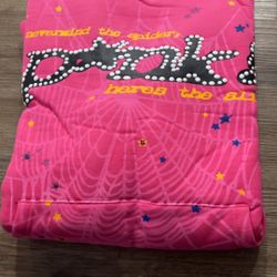 Pink Spider Hoodie Brand New Size Medium