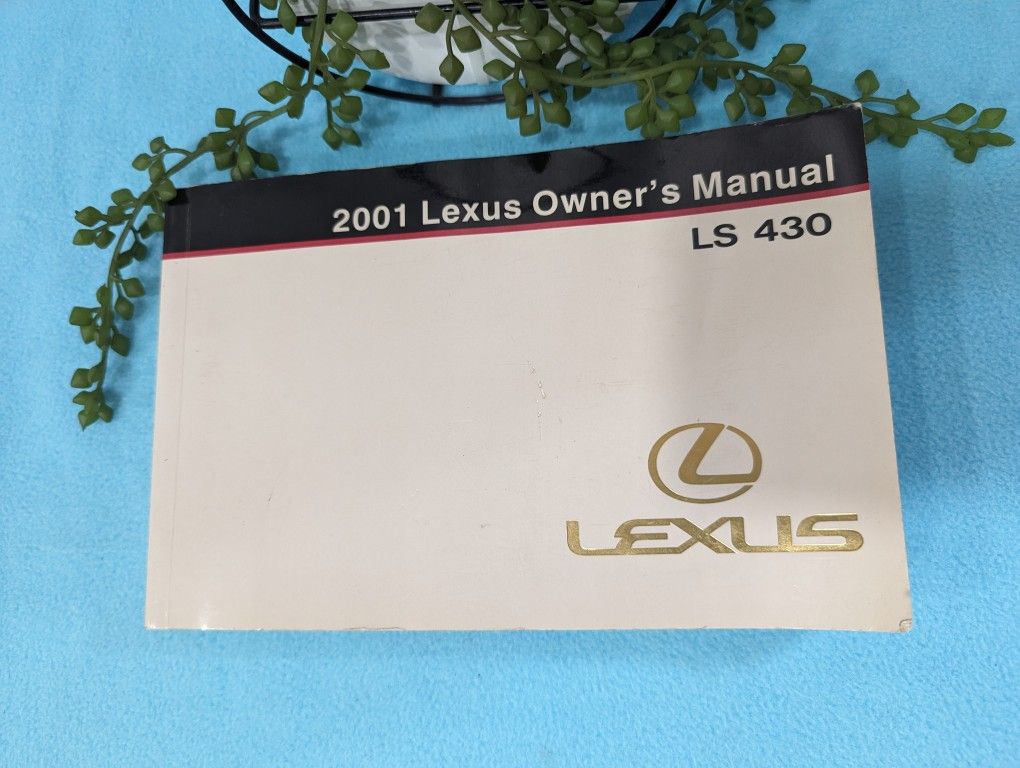 2001 Lexus LS430 LS 430 Owners Manual User Guide Reference Operator Book