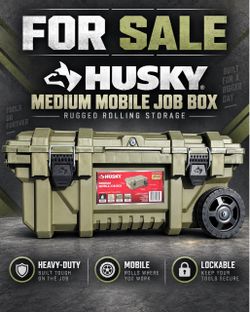 Husky Medium Mobile Job Box