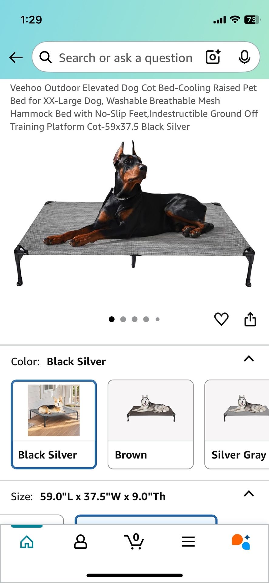New XXL Elevated Dog Bed