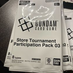 Gundam Card Game Store Participation Pack lot