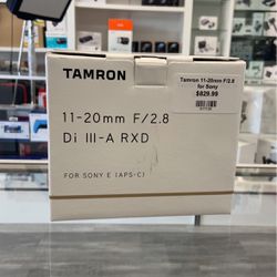 Tamron 11-20mm F2.8 Di III- A RXD