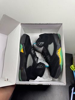 Jordan 5 Aqua Size 10.5M Used With Original Box