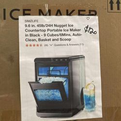 9.6in 45lb Nugget Ice Maker