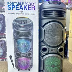 Portable 2x8” Party Speaker