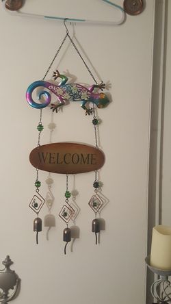 GECKO METAL ART WIND CHIME