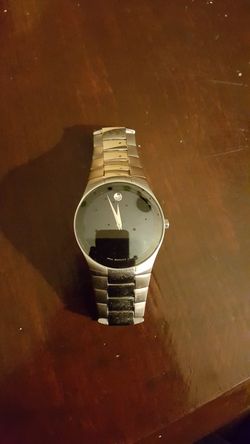movado swiss made sapphire crystal stainless steel