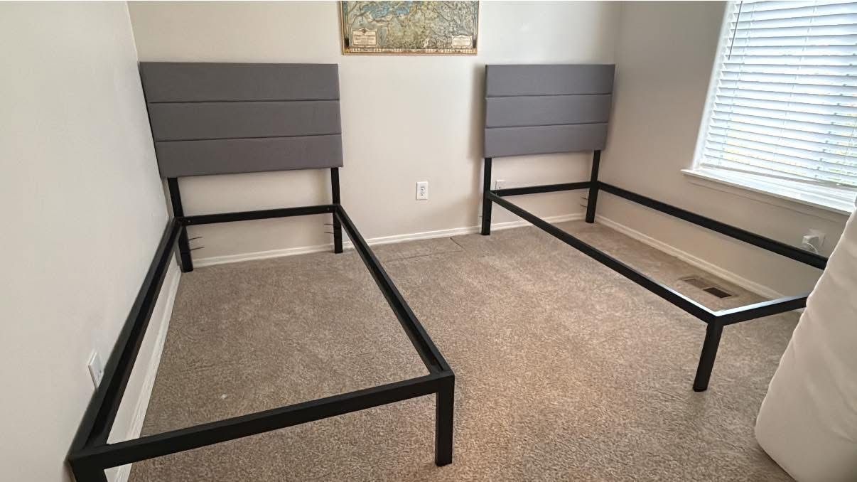 Pending-Free Twin Bed Frames With Headboards