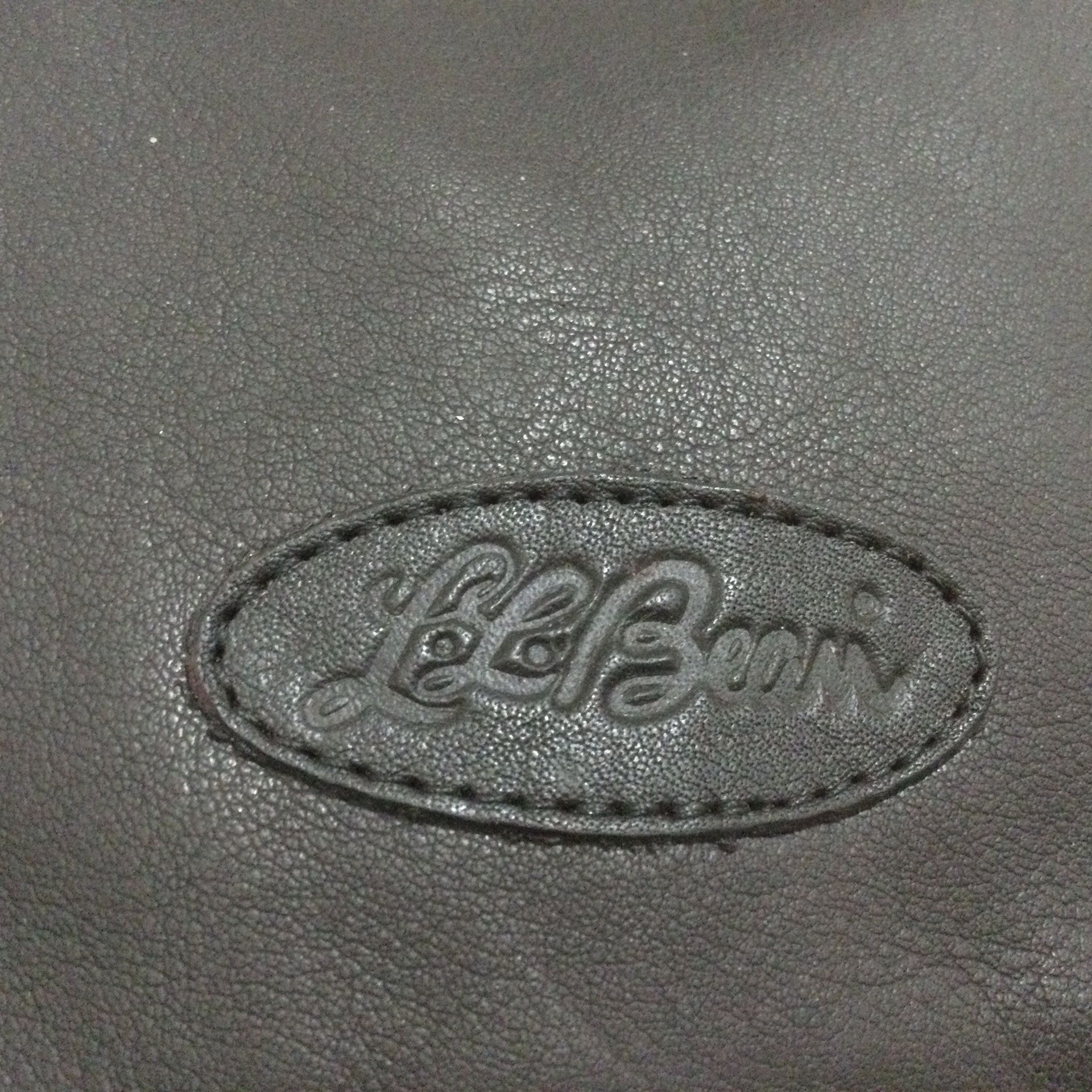 L.L. Bean Black Leather Backpack - Vintage NOS