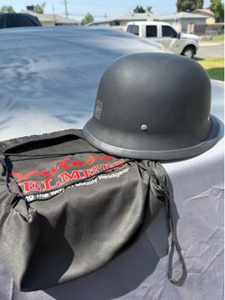 Daytona German style helmet flat black L