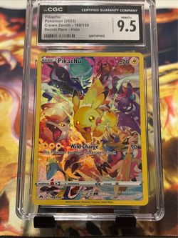 2023 Pokemon TCG English Crown Zenith Pikachu 160/159 Secret Rare Holo. CGC 9.5