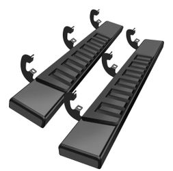 Running Boards Compatible with 2019-2026 Chevy Silverado/GMC Sierra 1500, 2019-2026 2500/3500 Regular/Standard/Single Cab Side Steps Nerf Bars Black