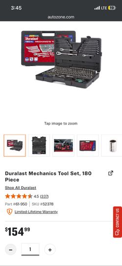 Dura Last Mechanics To Set 180 Piece