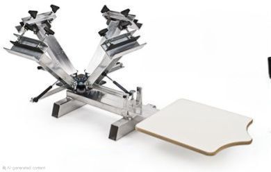 Screenprinting press 4 color