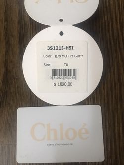Chloe Purse (Authenticate certificate)