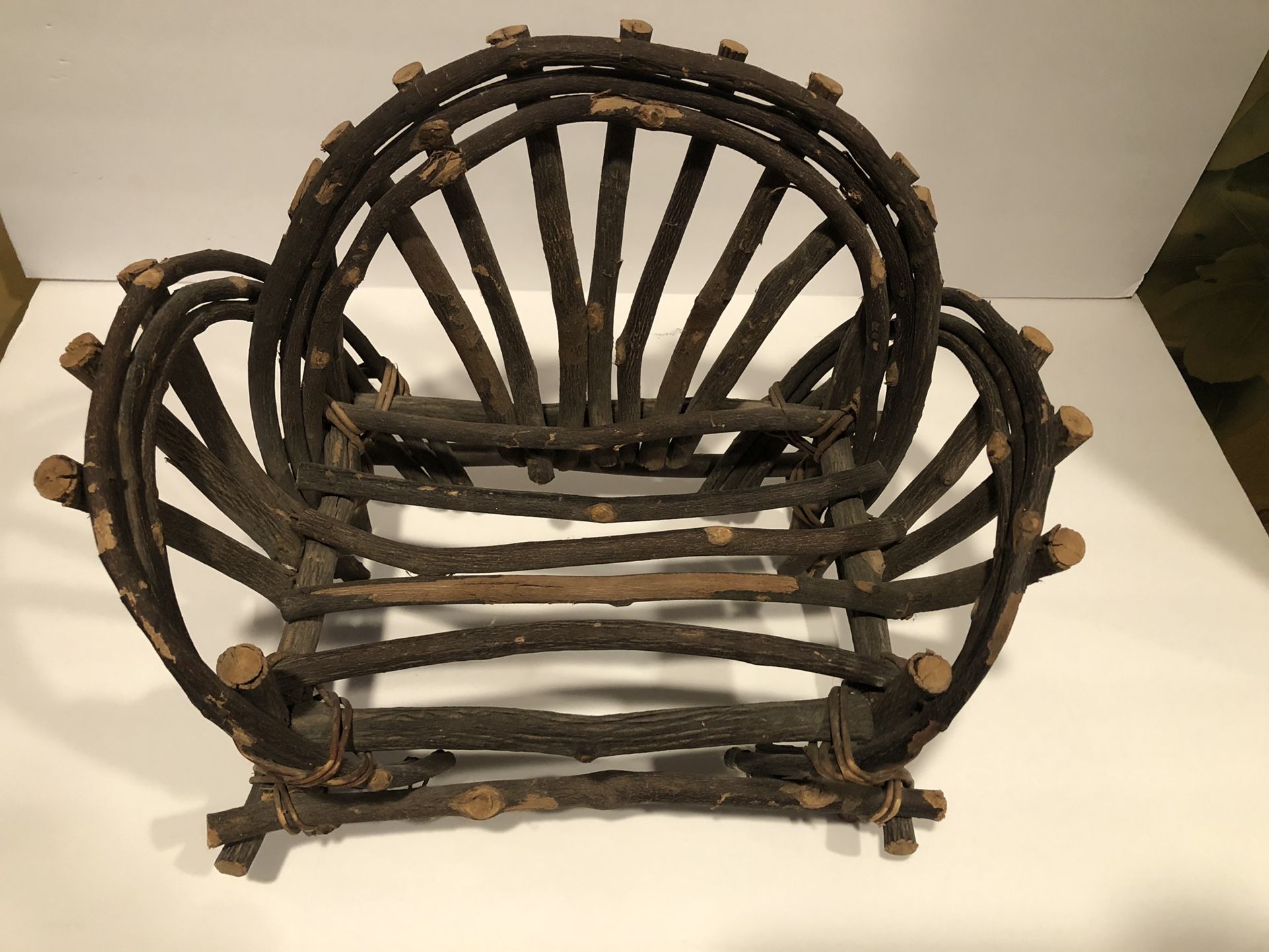 Bent Branch Twig Doll Couch