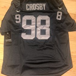 Maxx Crosby Adult Raiders Jersey Small through 2XL