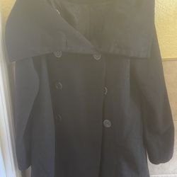 Used Long Black Sweater/Coat $20