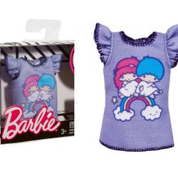 Barbie Sanrio Fashion Accessories Clothing Little Twin Stars Ruffle Doll Top