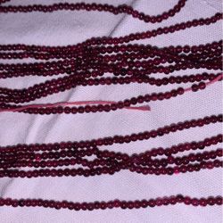 GARNET Gemstone Seed Beads 10 Strands $10