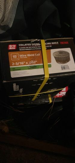 3 boxes of Grip Rite Collated Siding Nails Pro Pack