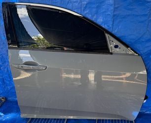 17-21 HONDA CIVIC HATCHBACK FRONT RIGHT DOOR ASSEMBLY GRAY NH877P
