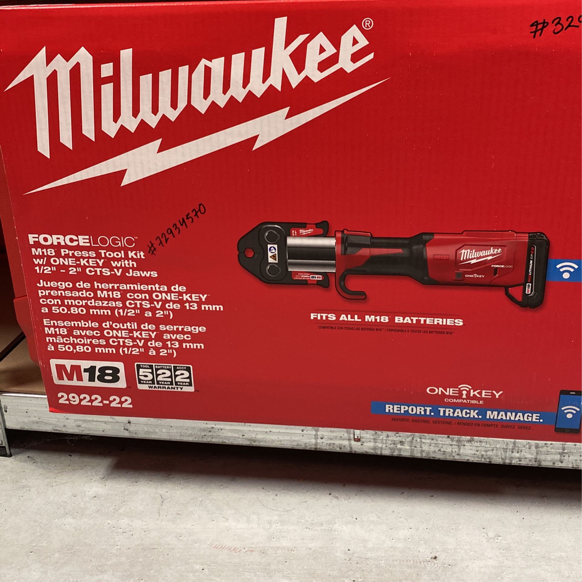 Milwaukee M18 Forge Logic Press Tool Kit 1/2”-2” 