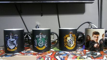 4 set harry potter mugs