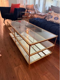 West elm coffee and entry table