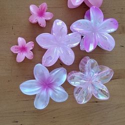 Plumeria Clip Set