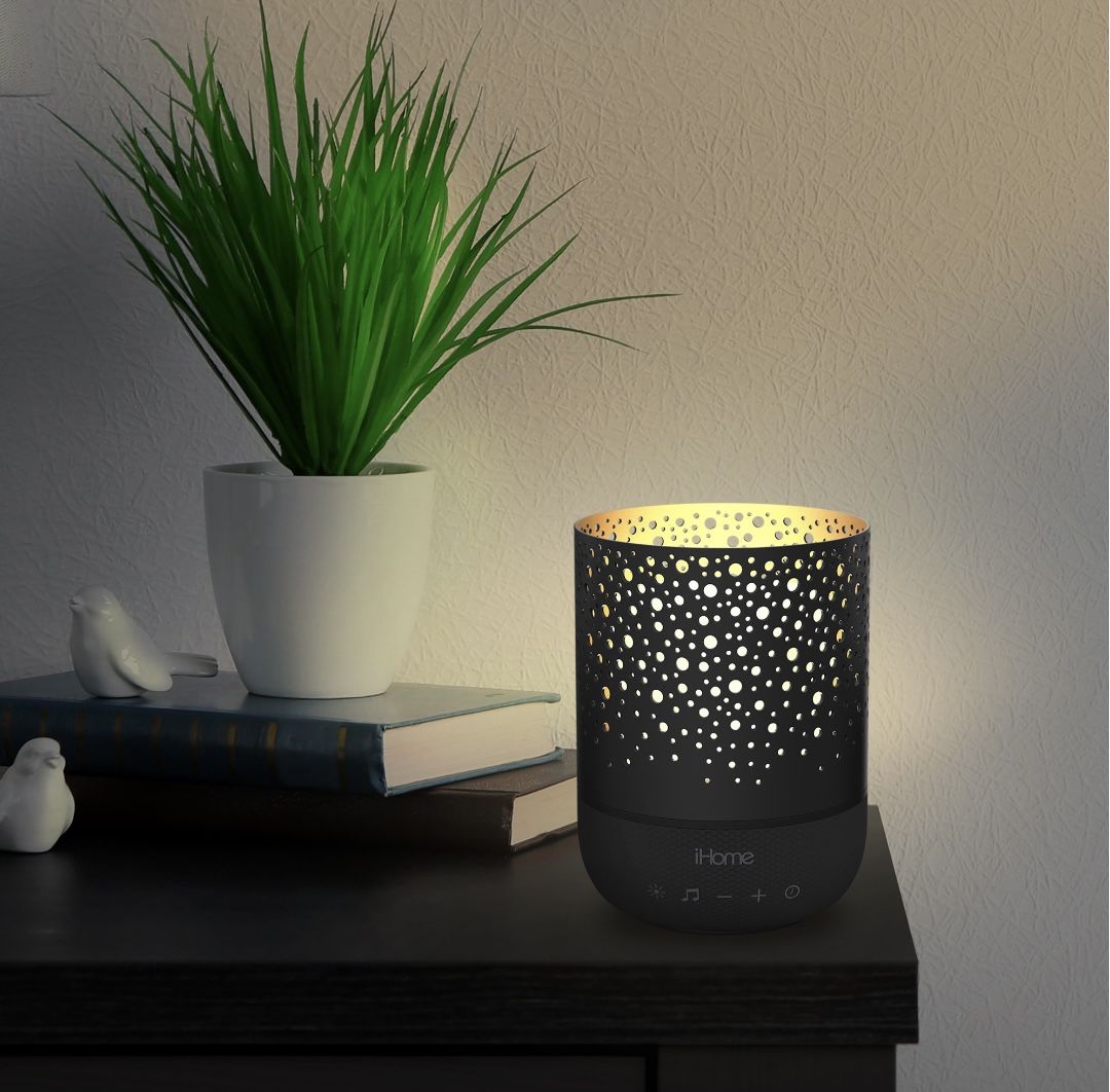 iHome Zenergy Meditative Light & Sound Therapy Candle, Breathe, Sleep and Relax with Adjustable, Customizable Sounds and Lighting Imitation Candle wit