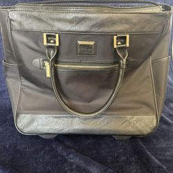 Kenneth Cole Reaction Rolling Laptop Tote / Work Bag – Black – Great Condition