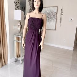 New With Tags Purple Evening Gown Dress 