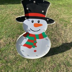 Lighted Christmas Snowman