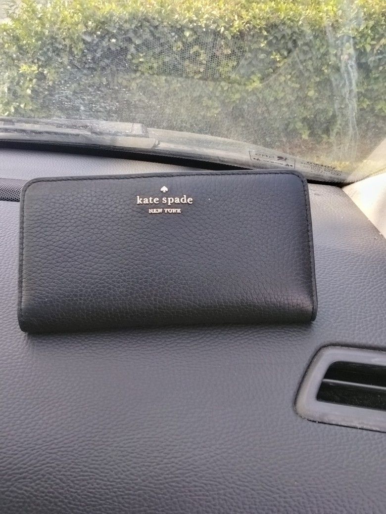 Kate Spade"New York Wallet, Black, Leather