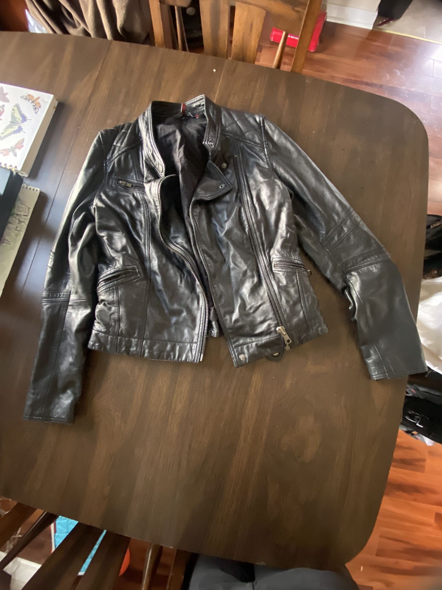100% Lamb skin Leather Jacket