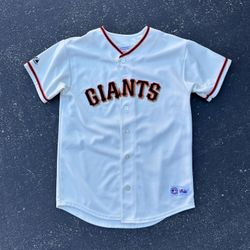 Majestic Athletic Cream Jersey Youth Size XL - MADE IN KOREA