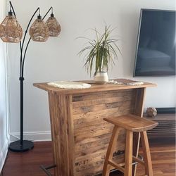 Bali Wooden Bar And Stools 